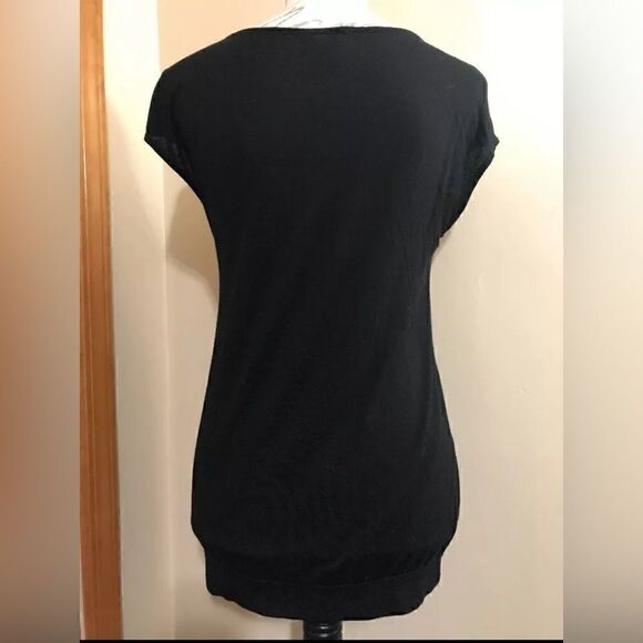 Ann Taylor Women's Black Sleeveless Top Blouse Shirt - Size Medium - Picture 2 of 7